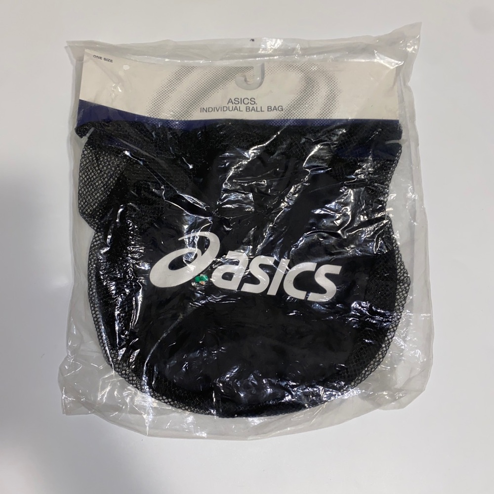 Asics Black Mesh Sports Bag Volleyball Holder